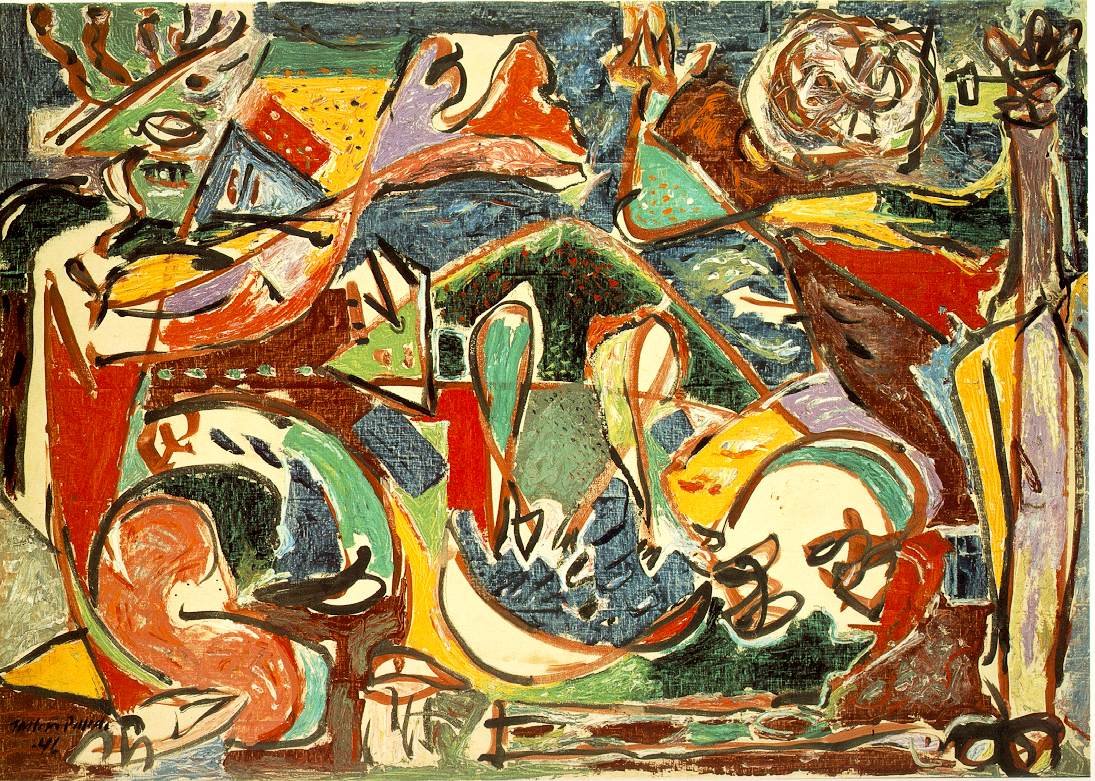 jackson pollock animals and figures