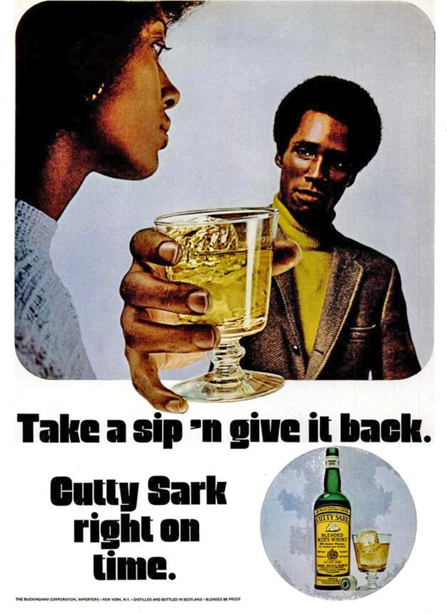 ads alcohol cutty sark 1970s african advertisements advertisement advertising liquor whisky 1971 drink retro adverts american magazine alcoholic commercials drinks