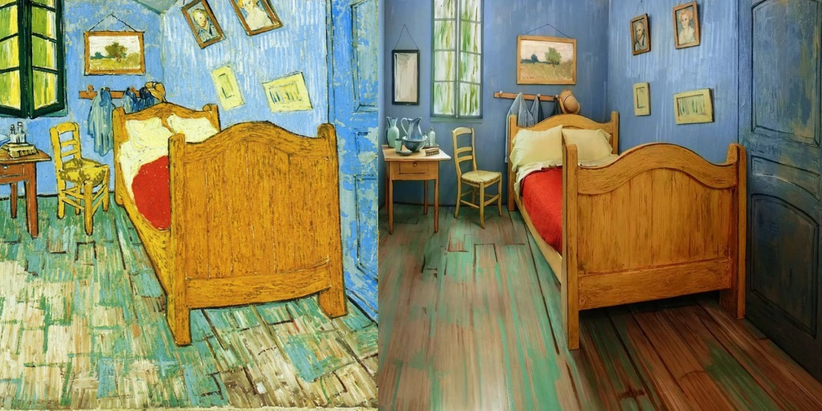 the art institute of chicago created a replica of van gogh's bedroom
