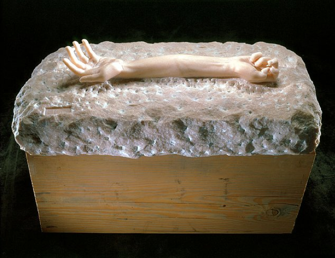 Louise Bourgeois, Untitled, 2002, Pink marble, 25.4 x 92.1 x 41.9 centimeters