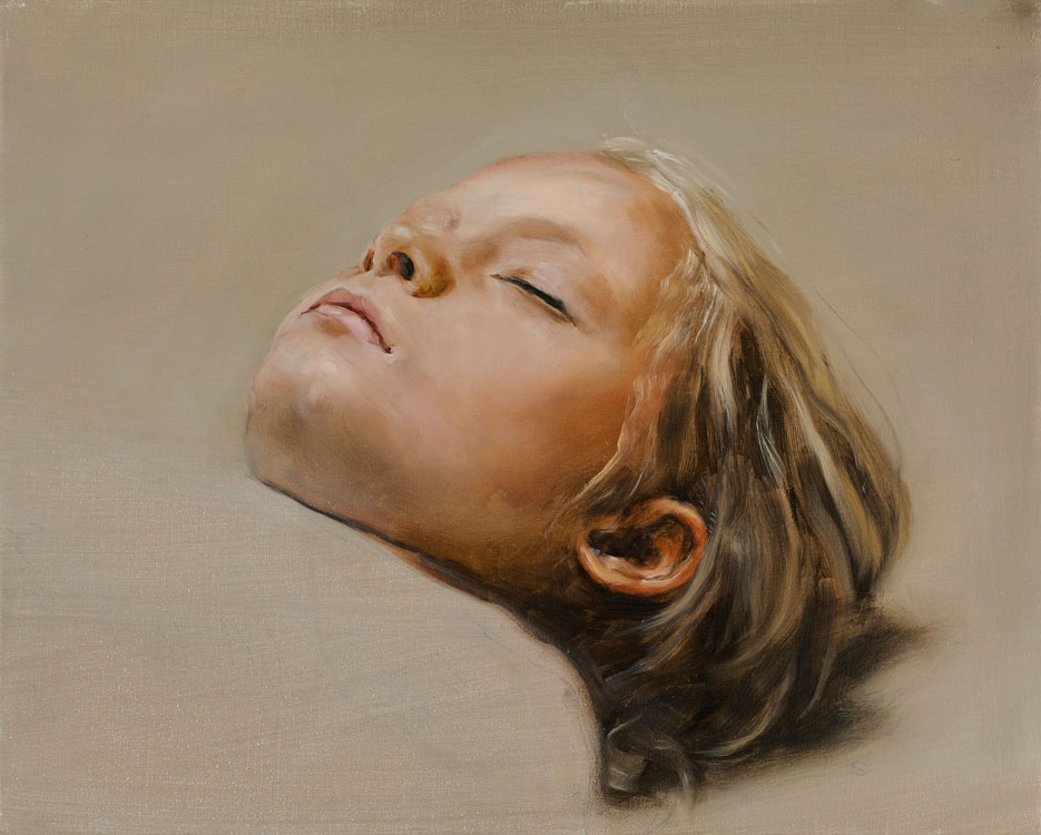 Michaël Borremans, Sleeper, 2008, oil on canvas