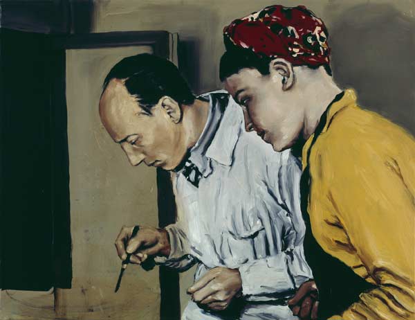 Michaël Borremans, The Examination, 2001, oil on canvas