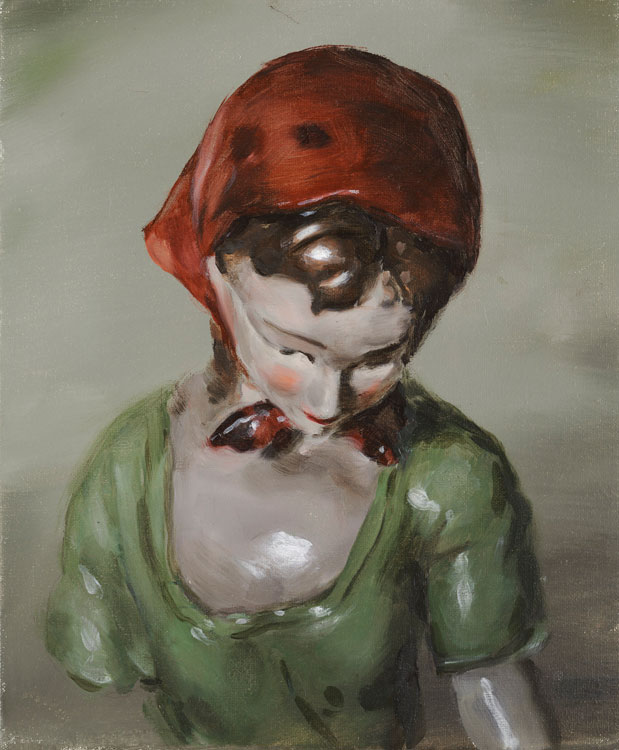Michaël Borremans, The Gift, 2008, oil on canvas