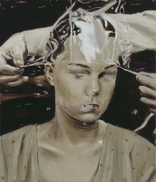 Michaël Borremans, The Preservation, 2001, oil on canvas