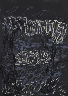 Per Kirkeby, Hansentryk, 2009, silkscreen, 140 x 100 cm