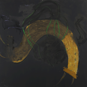 Per Kirkeby, Untitled, 2008, mixed media on blackboard, 122 cm x 122 cm