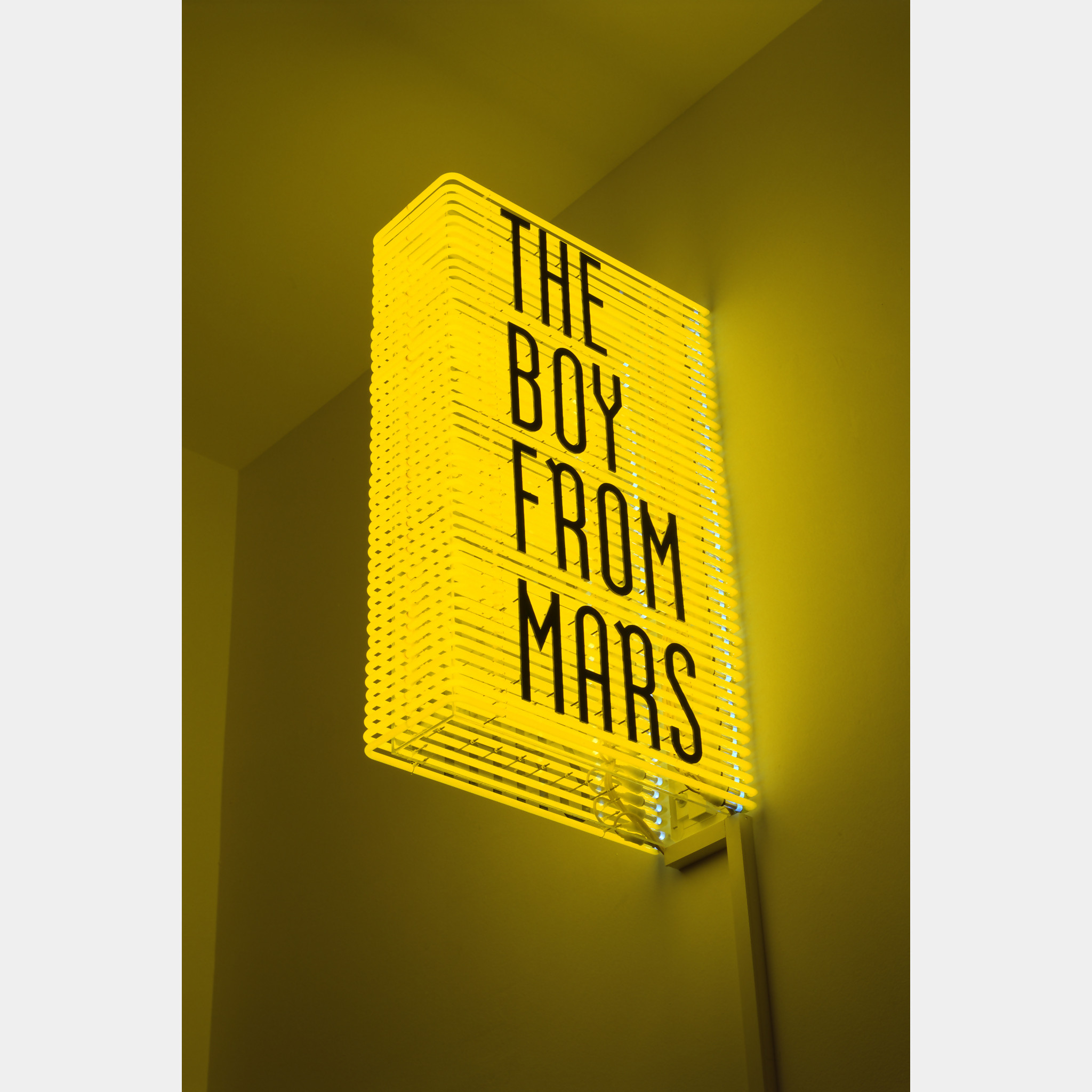 Philippe Parreno, The Boy From Mars, 2005, 44 neon tubes, metal, transparent plexiglass, 5 transformators, cables, 148 x 90.2 x 41.9 cm