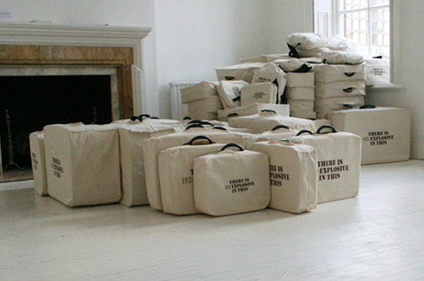 Shilpa Gupta, There Is No Explosive in This, 2007, interactive installation and photos