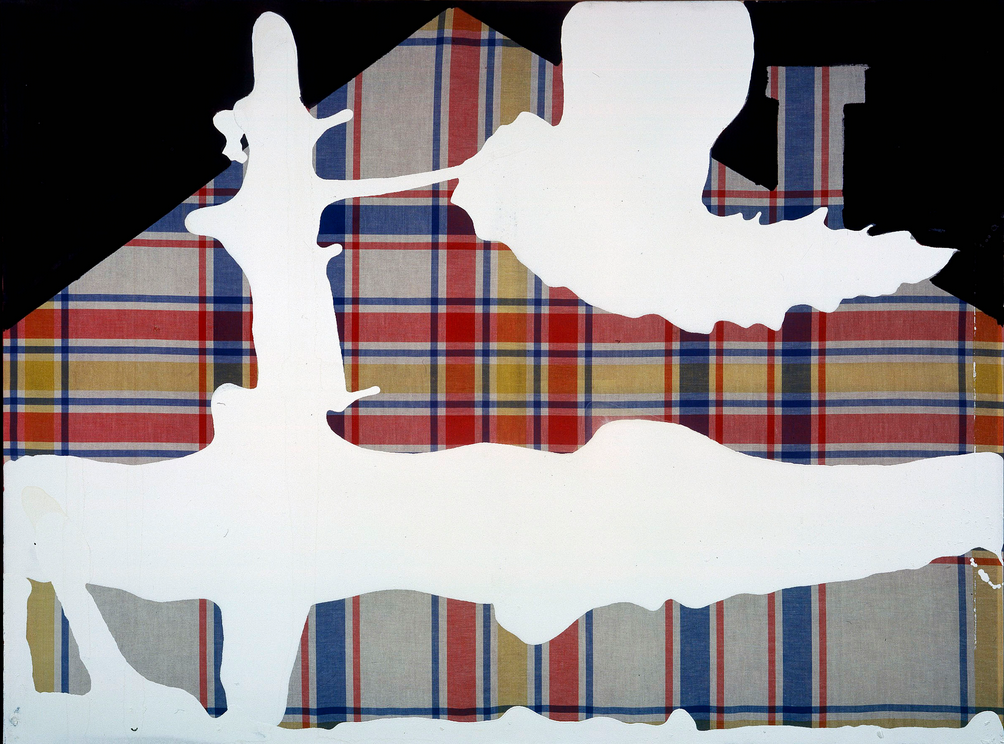 Sigmar Polke, The House of Mondrian, 1994, Dispersion on fabric, 105 x 140 cm