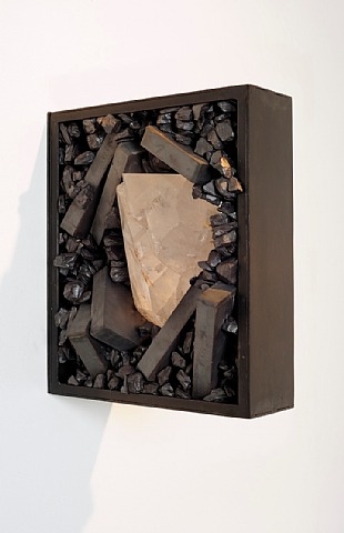 Tunga, Untitled, 2008-2010, sculpture, iron anisotropic ferrite, quartz crystal