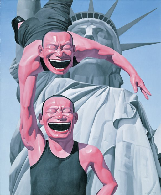 Yue Minjun, The Statue of Liberty, 2005