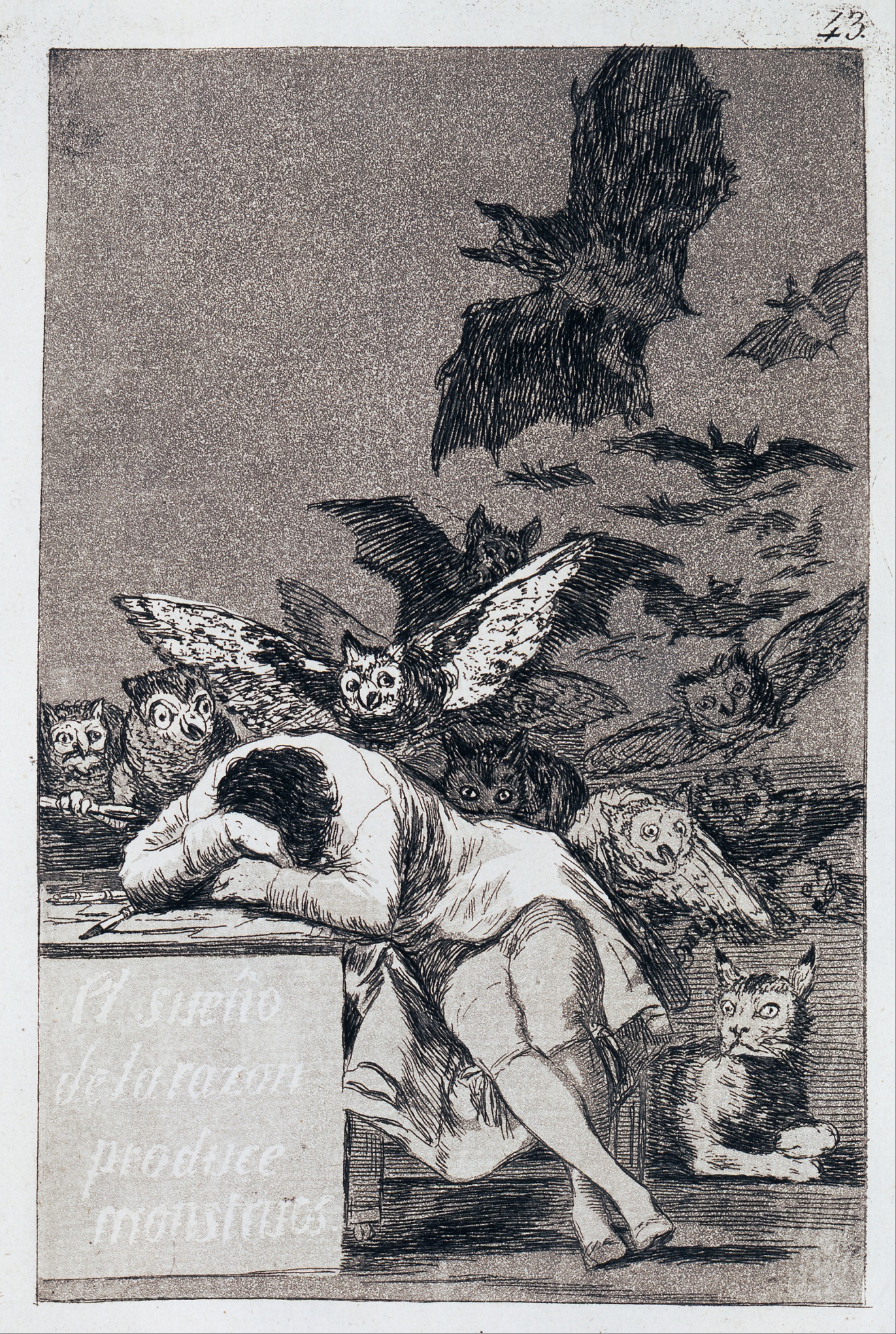 Francisco Goya y Lucientes – The sleep of reason produces monsters (c. 1799)