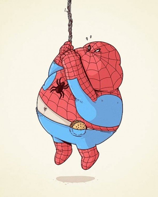 26 Fat Superheroes by Alex Solis - Art-Sheep