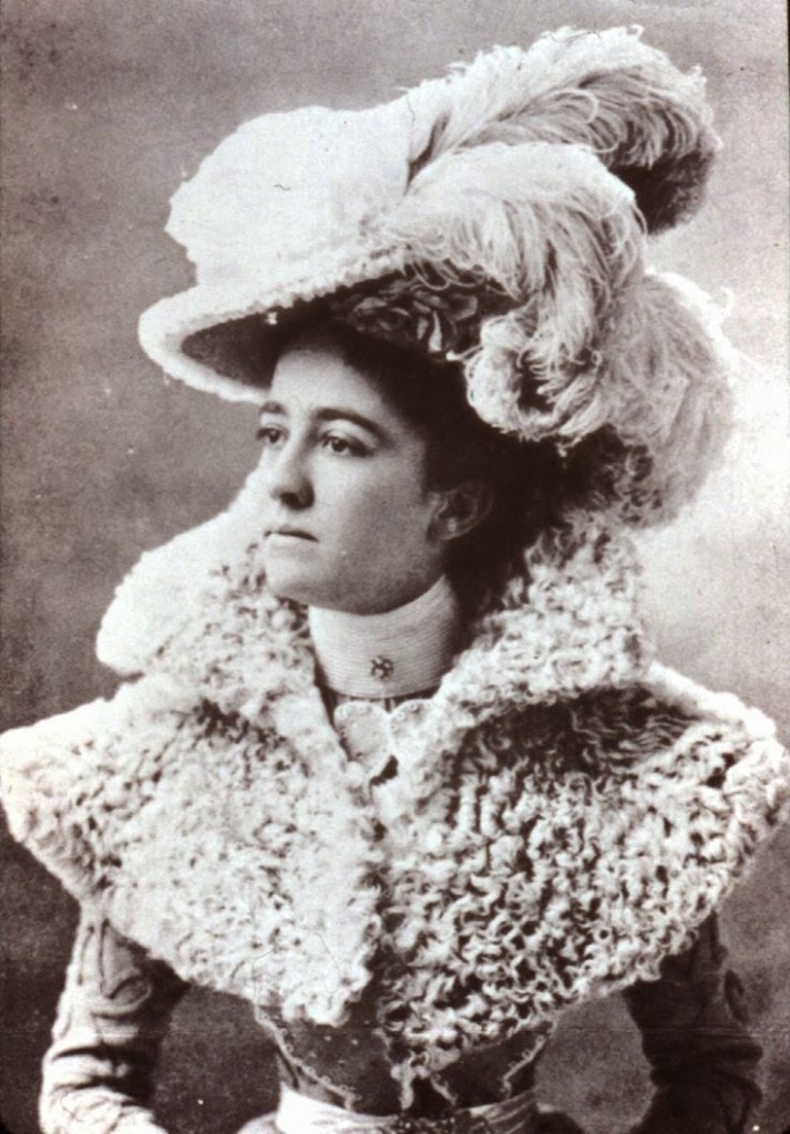 1890s hat and fur wrap.