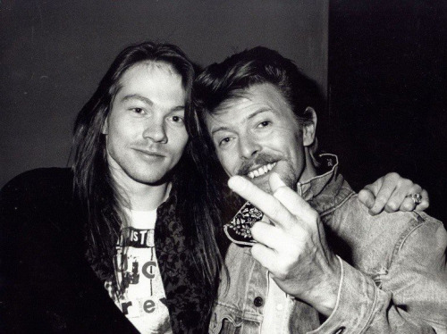 Axl Rose and David Bowie