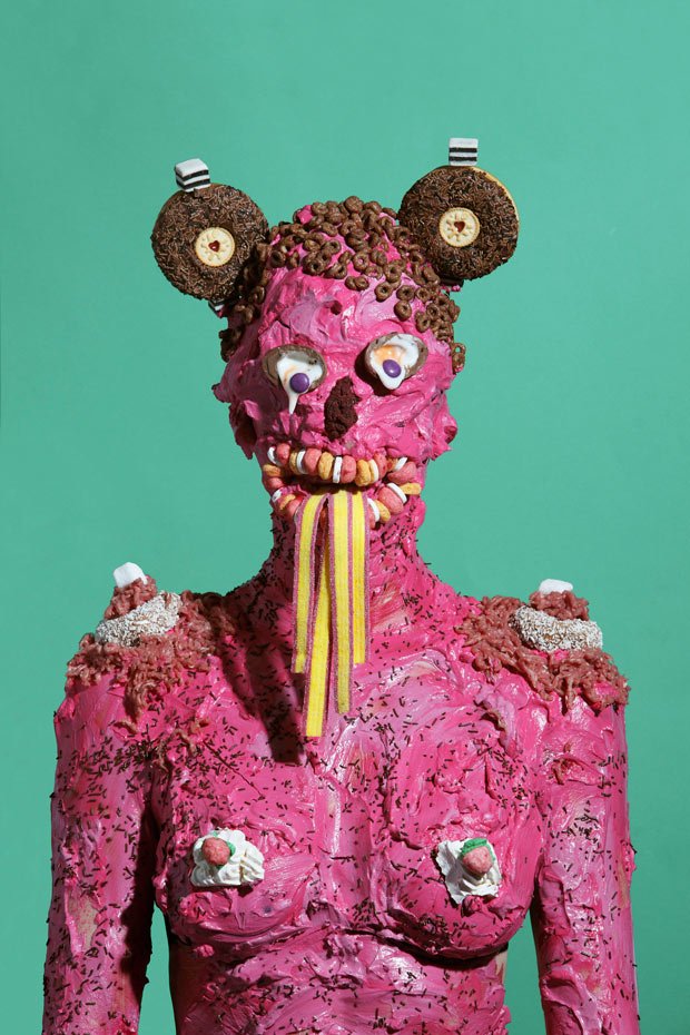 Playful Portraits Of People Wearing Masks Made Out Of Food 