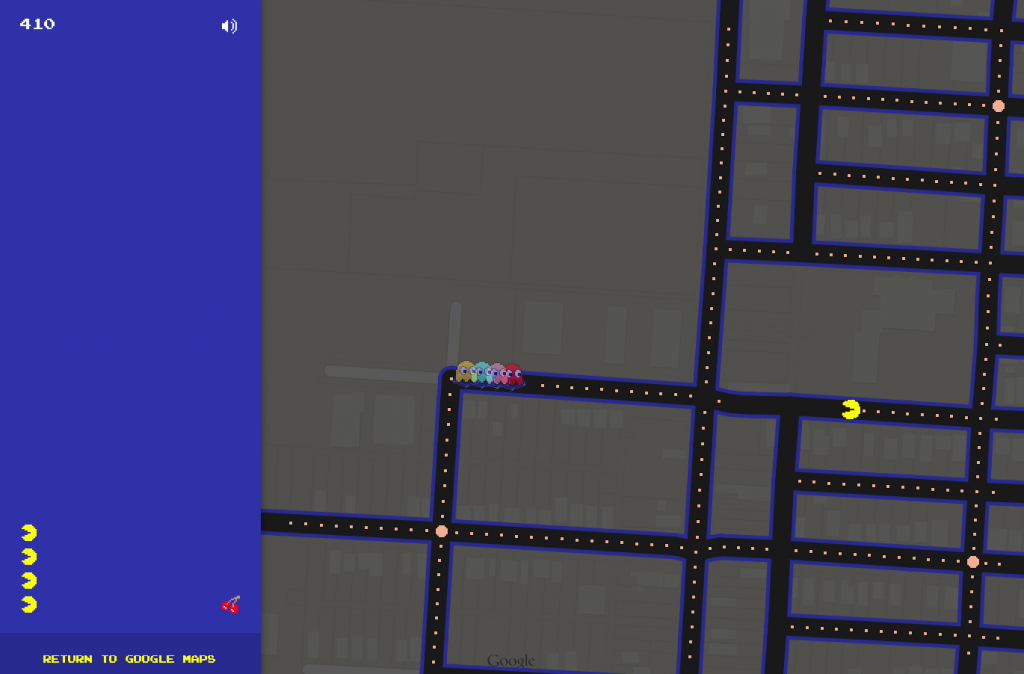 Pac-Man-Google-Maps