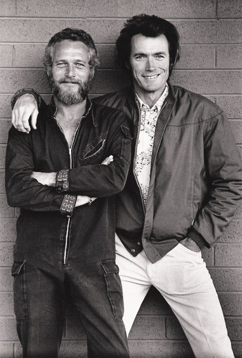 Paul Newman and Clint Eastwood