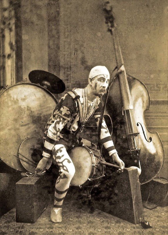 band musician bands circus being artist musical musicians clowns victorian profession unique sheep antique film noise mens century played instruments