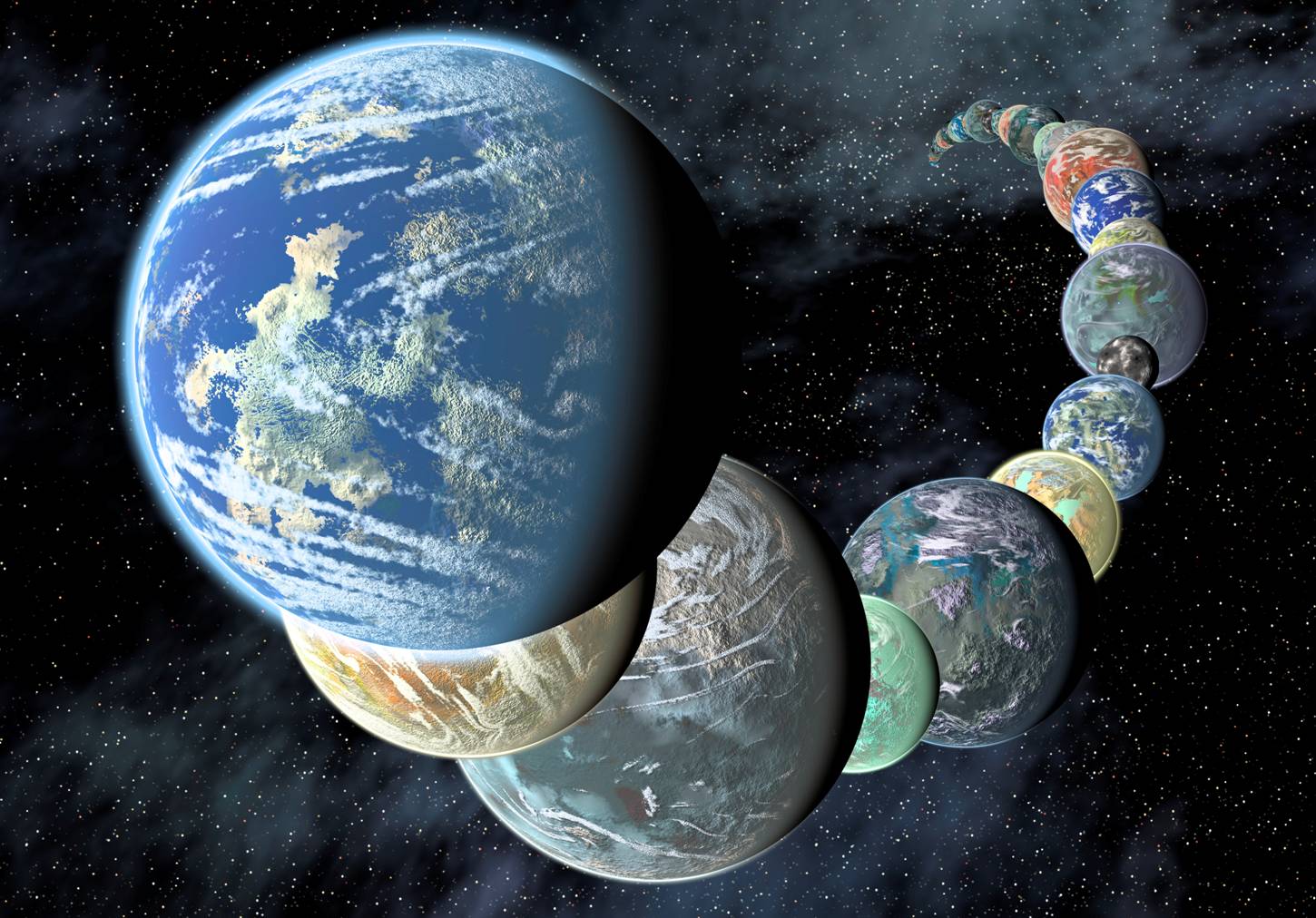 NASA-illustration-of-planets-discovered-by-the-Kepler-telescope-used-by-AmericaSpace