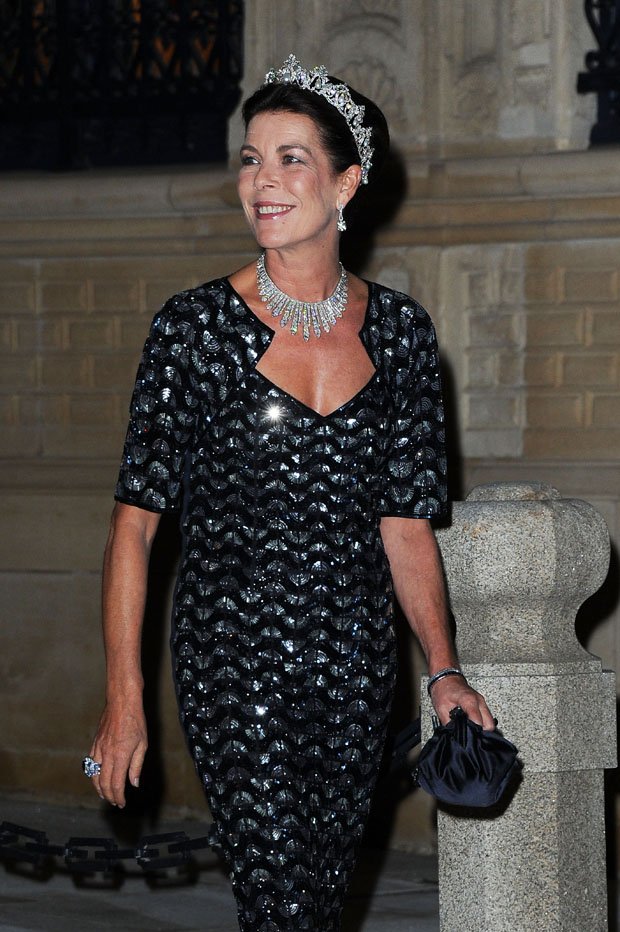 LUXEMBOURG - OCTOBER 19: Princess Caroline of Monaco attends the Gala dinner for the wedding of Prince Guillaume Of Luxembourg and Stephanie de Lannoy at the Grand-ducal Palace on October 19, 2012 in Luxembourg, Luxembourg. The 30-year-old hereditary Grand Duke of Luxembourg is the last hereditary Prince in Europe to get married, marrying his 28-year old Belgian Countess bride in a lavish 2-day ceremony. (Photo by Pascal Le Segretain/Getty Images)