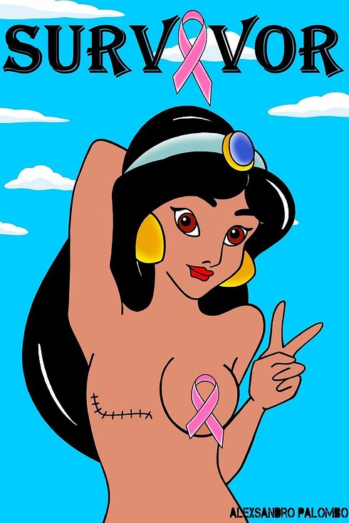 Famous Cartoon Heroines Turn Into Breast Cancer Survivors - by AleXsandro  Palombo - Art-Sheep