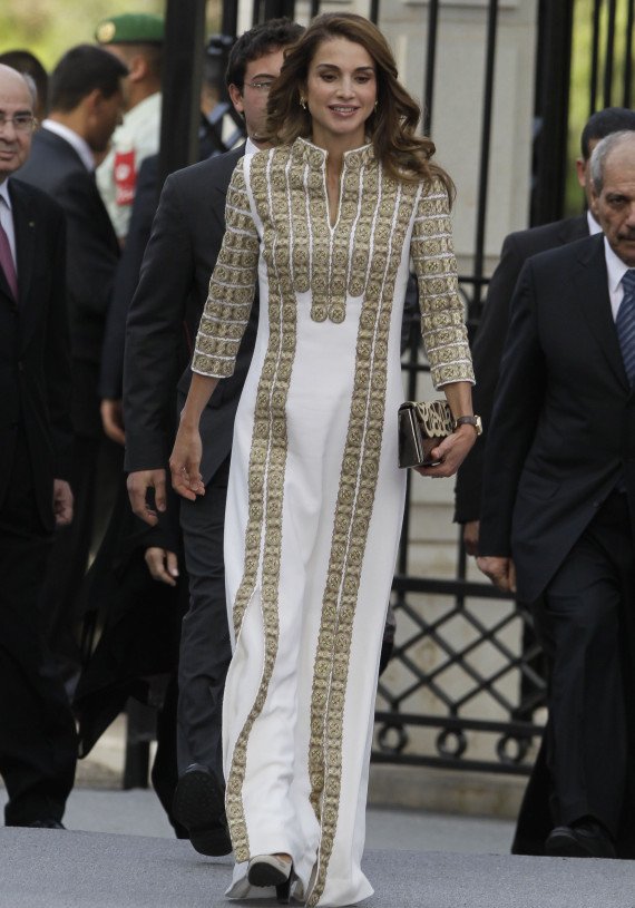 Queen Rania of Jordan attends a ceremony