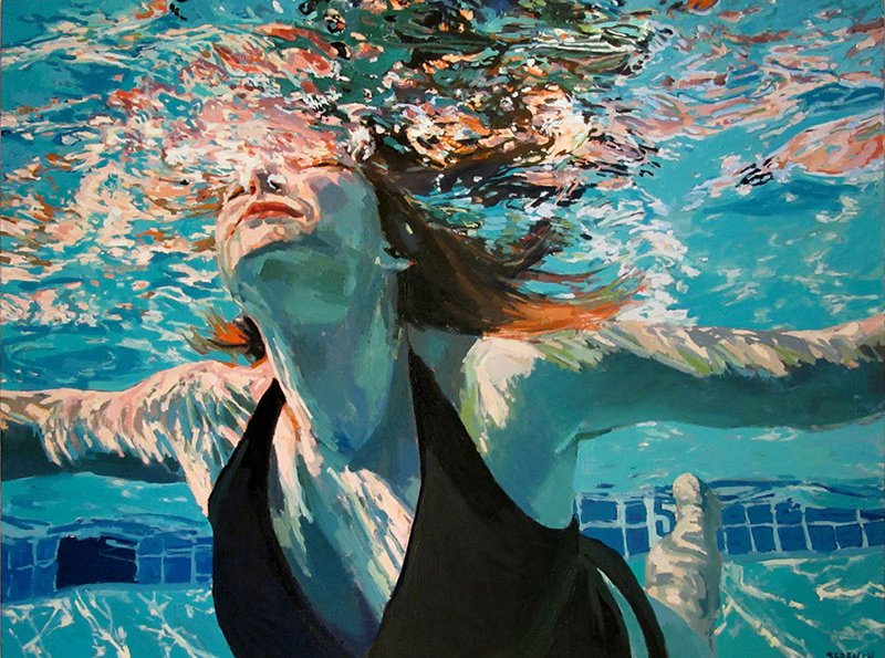 Person Underwater Art