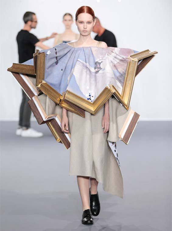 Famous Designers Create Dresses Out Of Framed Paintings - Art-Sheep