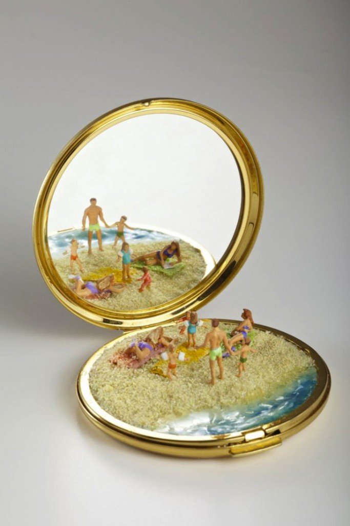 Artist Creates Colorful Miniature Worlds On Everyday Objects Art Sheep