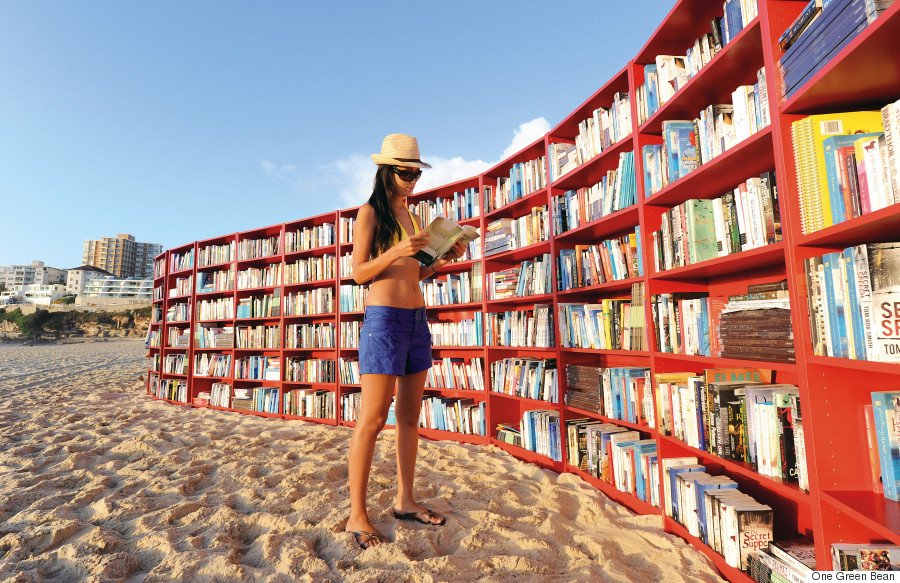 BOOKCASES ON BONDI BEACH