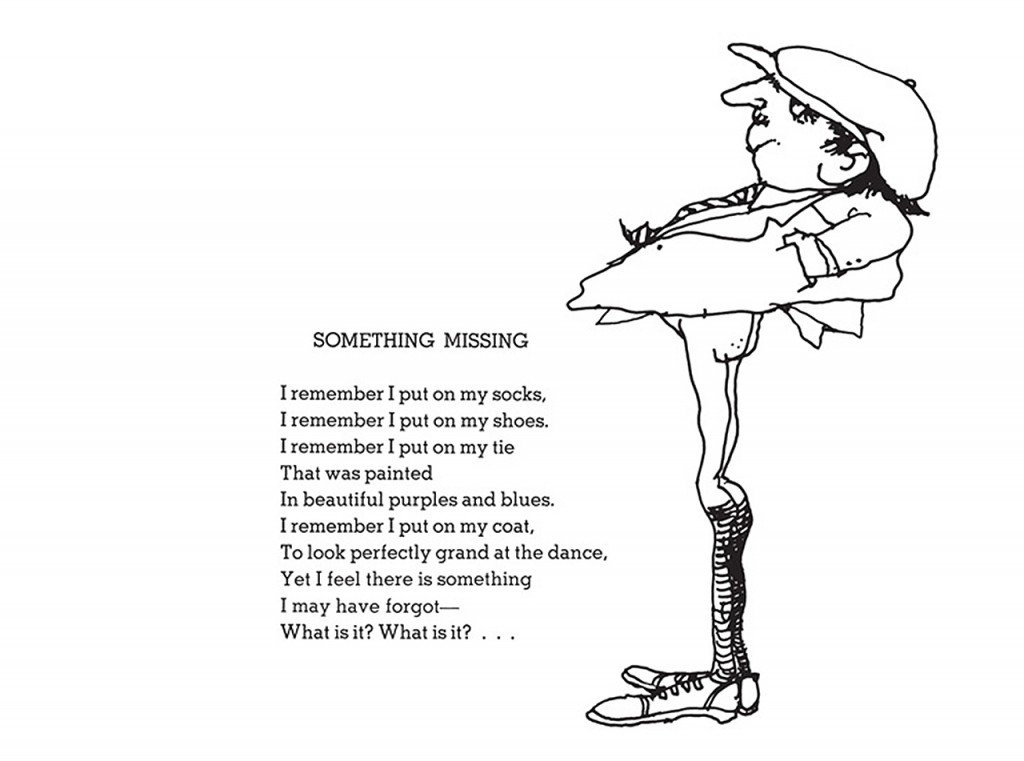 shel silverstein where the sidewalk ends poem list