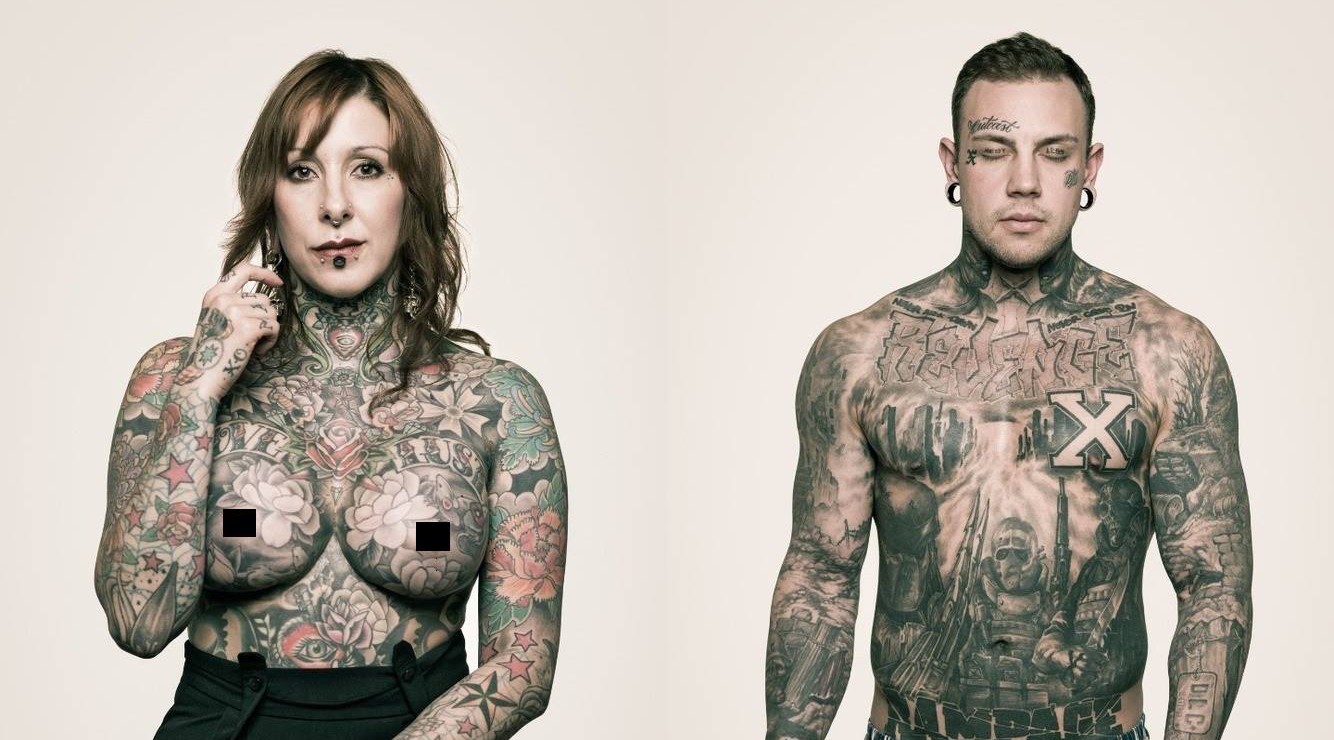 Heavily tattooed ladies