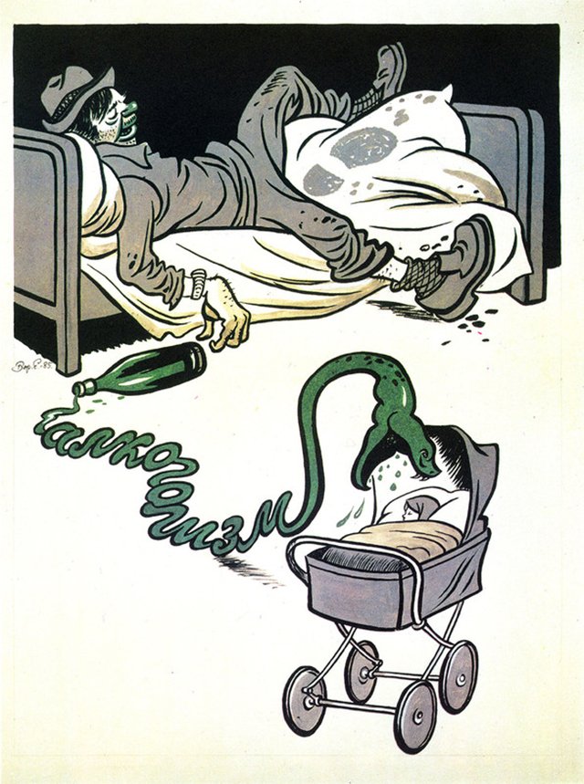 Soviet Anti-Alcohol Poster (2)