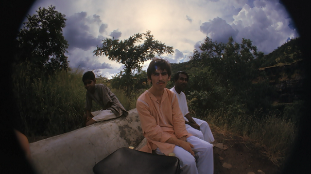 GeorgeHarrisonsfisheyeself-portraitsinIndia19666