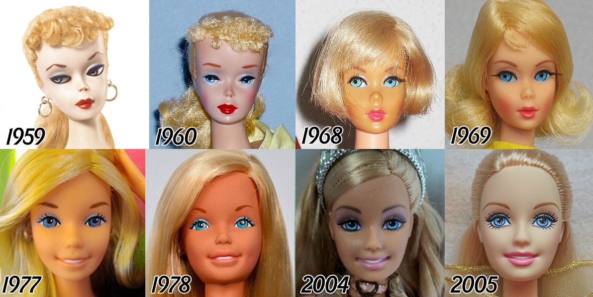 barbie over the years