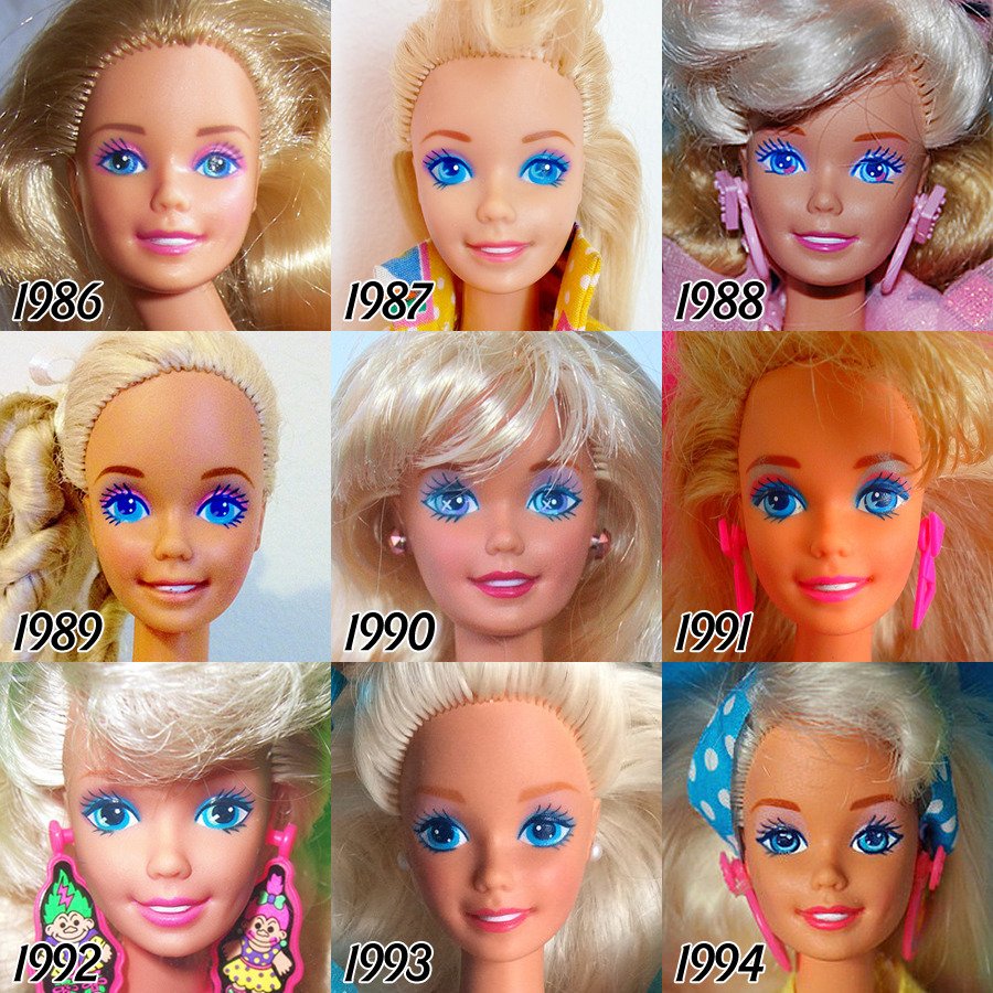 1987 barbie dolls