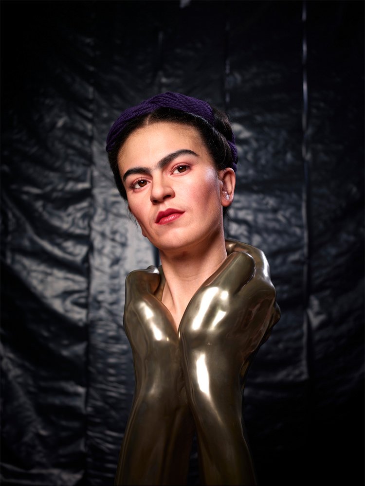 Artist Kazuhiro Tsuji Creates Massive Sculpted Portrait Of Frida Kahlo ...