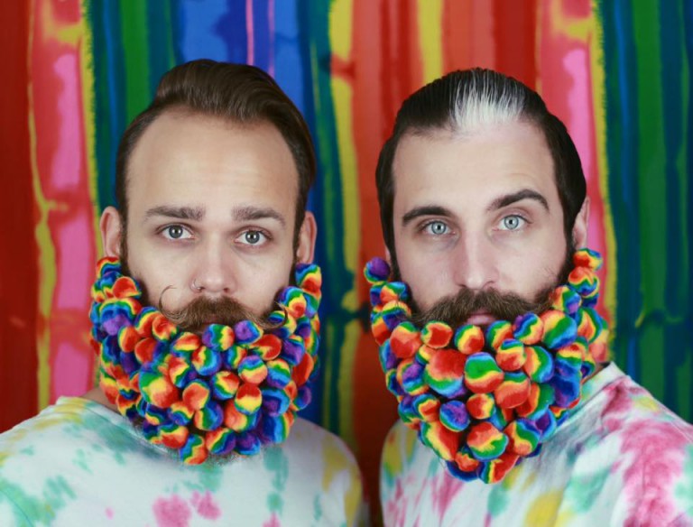 The Gay Beards Dress Their Matching Facial Hair In Anything You Can