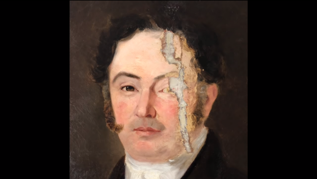 Before & After Photos of Severely Damaged Paintings ...