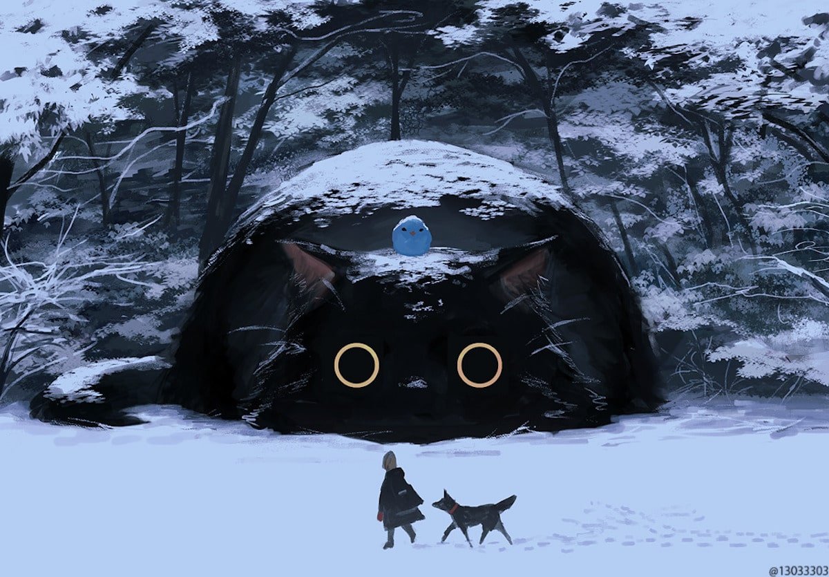 Japanese Artists Creates Digital Paintings of Larger-Than-Life Animals