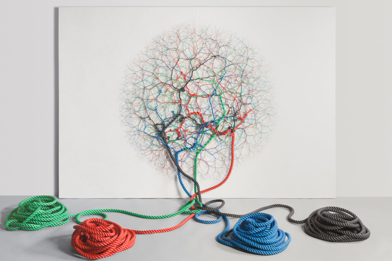 Janaina Mello Landini Creates Tree-Like Installations with Untwisted Ropes  - Art-Sheep