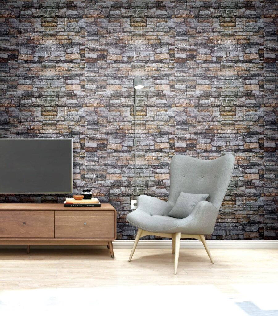 Multicolored-Faux-Bricks-Stones-3D-Wall-Panel