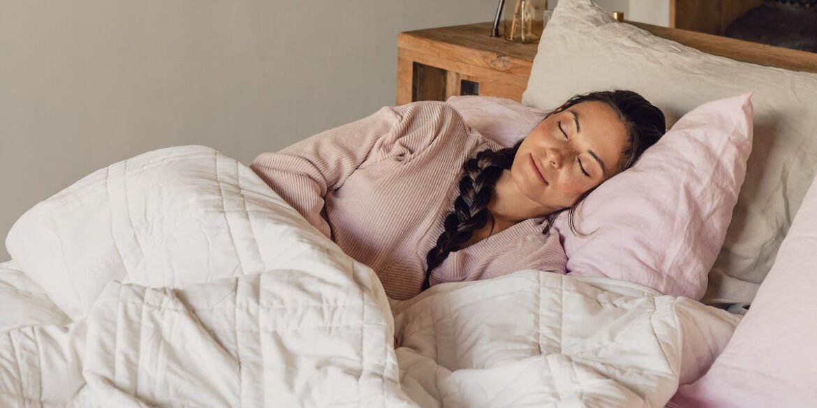 Woman sleeping peacefully.