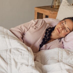 Woman sleeping peacefully.