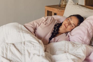 Woman sleeping peacefully.