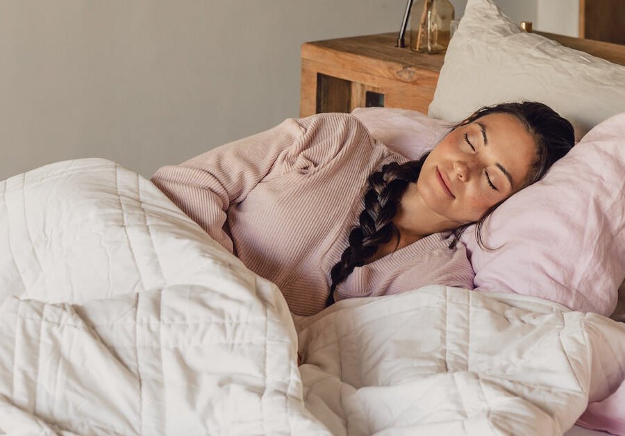 Woman sleeping peacefully.