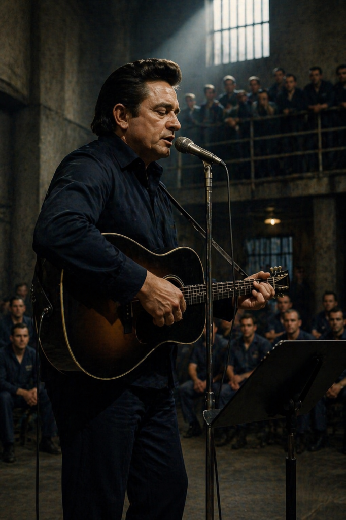 ...can I have a glass of water Johnny Cash and San Quentin art-sheep.com