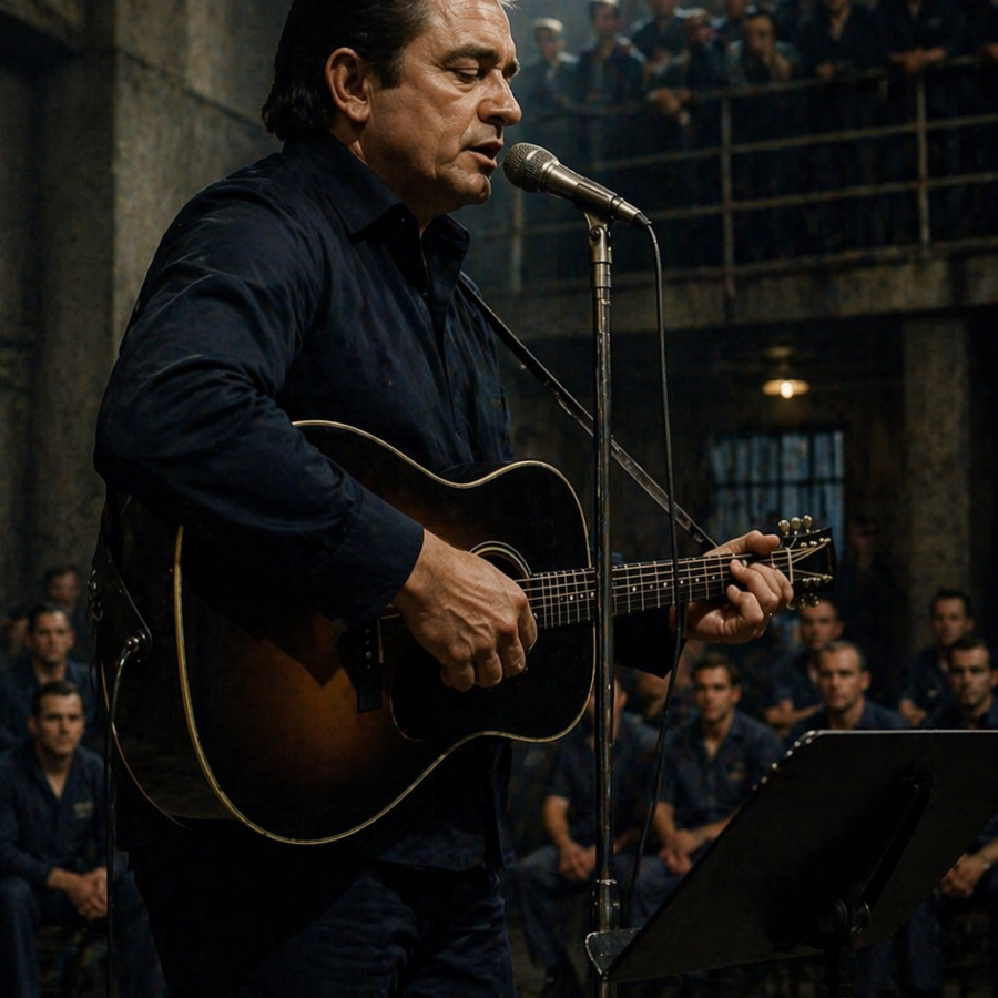 ...can I have a glass of water Johnny Cash and San Quentin art-sheep.com