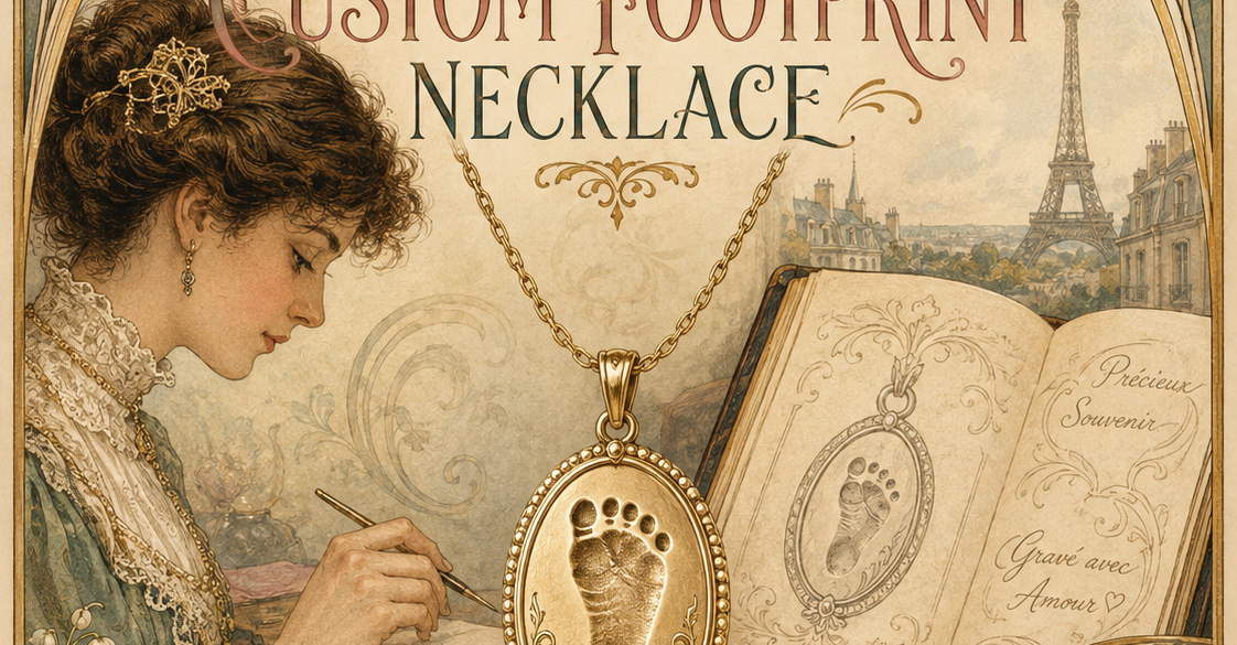 Details a Jewelry Expert Includes in a Custom Footprint Necklace art-sheep.com